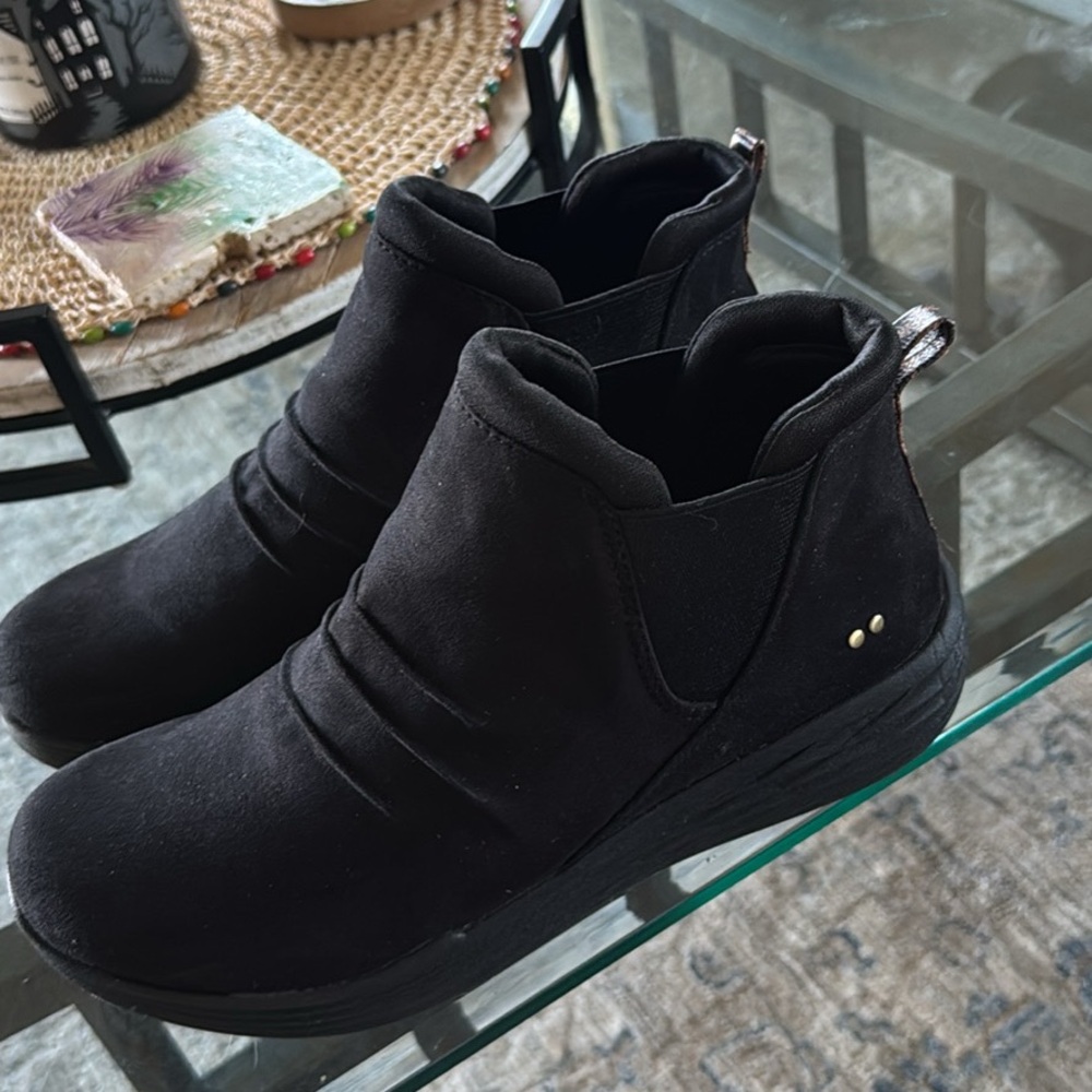 Ryka Black Ankle Booties with Stud Detail
